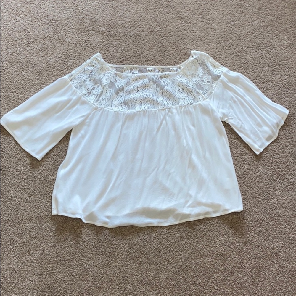 BB Dakota White Lace top